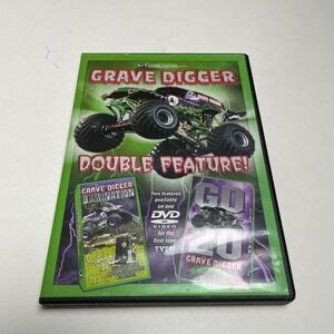 Grave Digger Double Feature DVD Monster Truck Domination & GD20‎ Bonus Footage